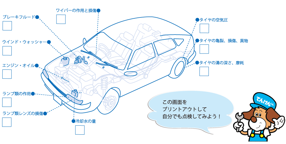 点検項目チェックシート